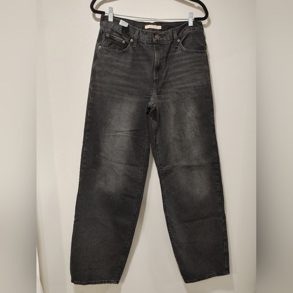 Levi's Baggy Dad Classic Black Jeans Women's Size 28 - Picture 2 of 9